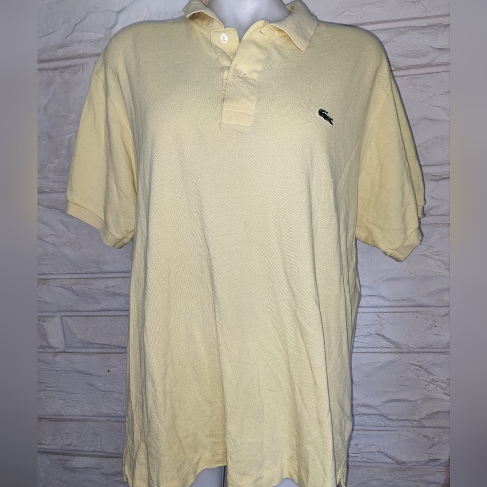 Lacoste Men's Light Yellow Polo Shirt